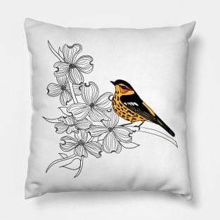 Cape May Warbler Pillow