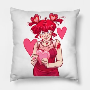 Heart Crystal Odango Red Version Pillow