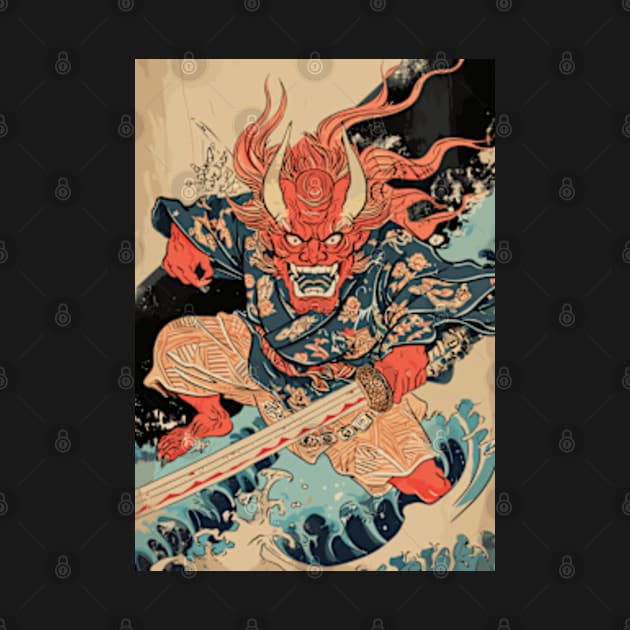 A Japanese Oni Demon Art by universepod