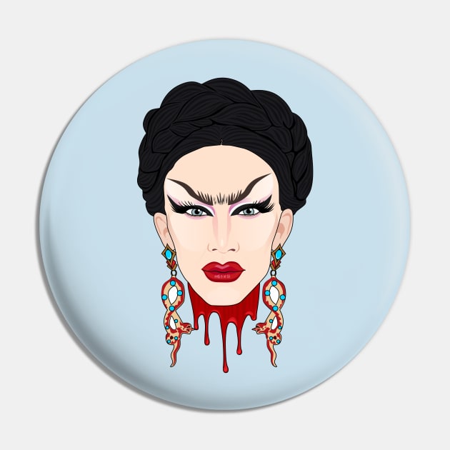 Sasha Velour Beauty Pin by Jakmalone