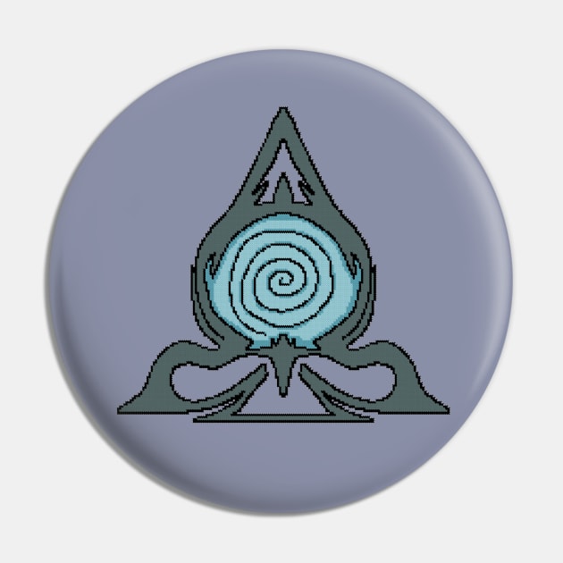 Whirlpool Cultist Symbol Pin by ZingyStitches