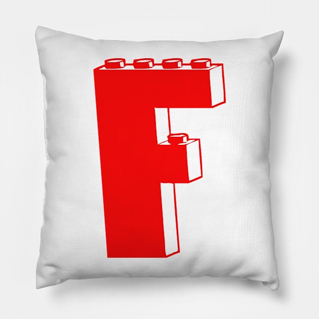 THE LETTER F, Customize My Minifig Pillow by ChilleeW