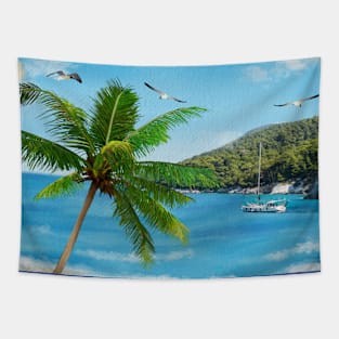 Boating in the Summer Tapestry