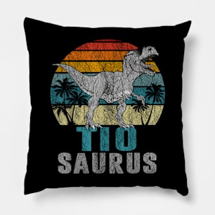 T Rex Dinosaur Tio Saurus Father Day Pillow