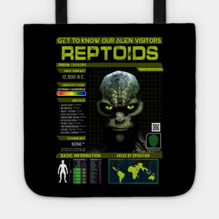 Our Alien Visitors: Reptoids Tote