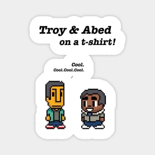 Troy and Abed · Community · TV show - white Magnet