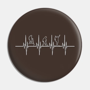 Heart Beats For Hiking Pin