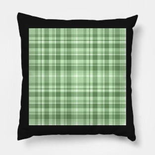 Green Plaid Picnic Blanket Pillow