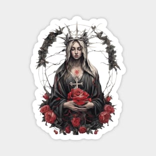 Dark Virgin Mary Magnet