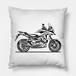 VFR800X Motorcycle Sketch Art Pillow