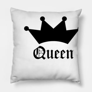 Queen with Crown Pillow