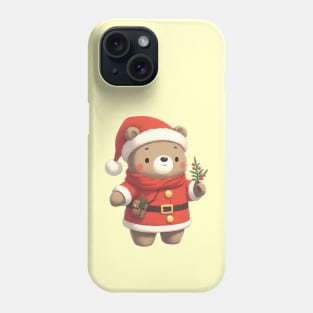 Cute Christmas Bear Santa Phone Case