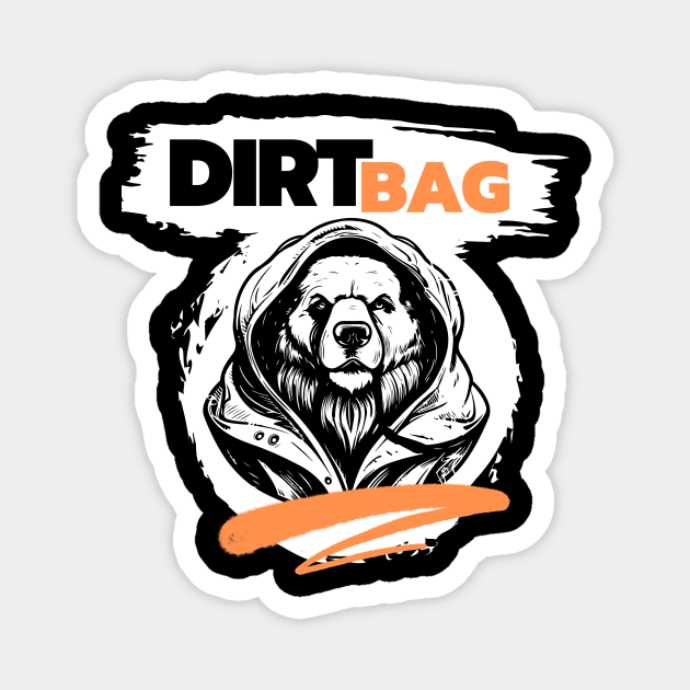 Dirt Bag Dog Magnet by Benny Merch Pearl