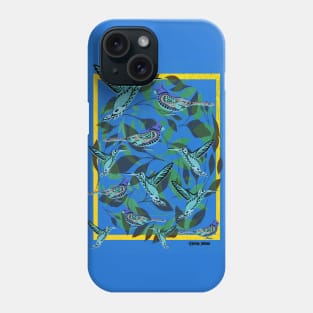 how to feed a mockingbird pattern cage ecopop Phone Case