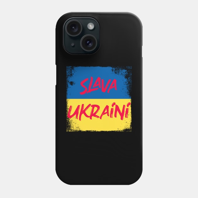 Slava Ukraini Phone Case by DavidIWilliams