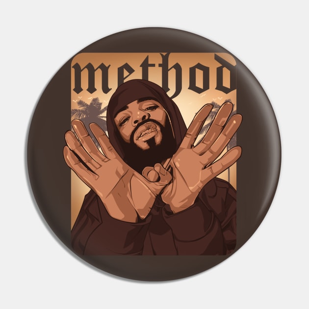 Method Man Graphic Pin by Gavzilla