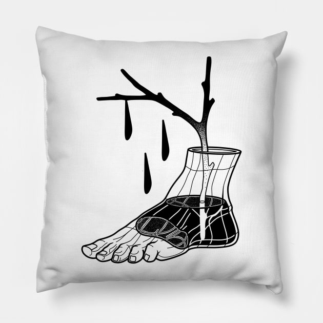 Life is everywhere Pillow by Sadhakaya