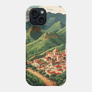 Malinalco Estado de Mexico Vintage Tourism Travel Phone Case