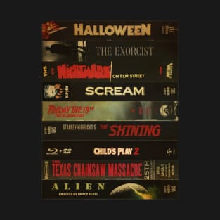 Retro Horror Movie - Cassette Style T-Shirt