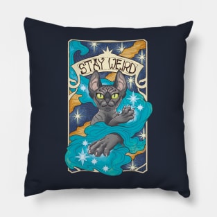 Stay Weird Sphynx Cat Pillow