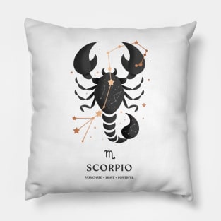 Scorpio Constellation Zodiac Series Pillow