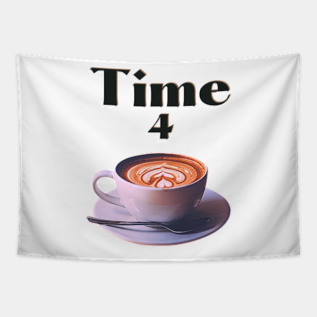 Time for a cup of Coffee or a Cappuccino Tapestry by Blue Butterfly Designs 