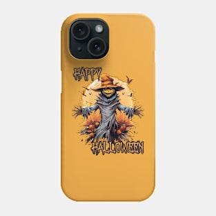 Spooky Scarecrow Happy Halloween Phone Case