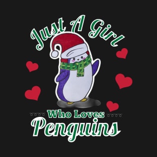 Just A Girl Who Loves Penguins T-Shirt