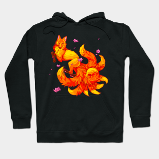 Sweat A Capuches Nine Tailed Fox Teepublic Fr