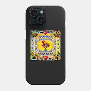 Galo de Barcelos, Portuguese folk art Phone Case