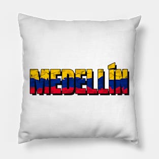 Medellin Colombia LowPoly City Pillow