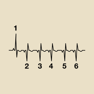 Motorcycle Heartbeat Gear Shift RPM EKG T-Shirt