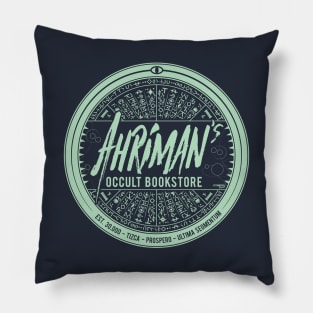 Ahriman's Occult Bookstore - Haunted Green Edition Pillow