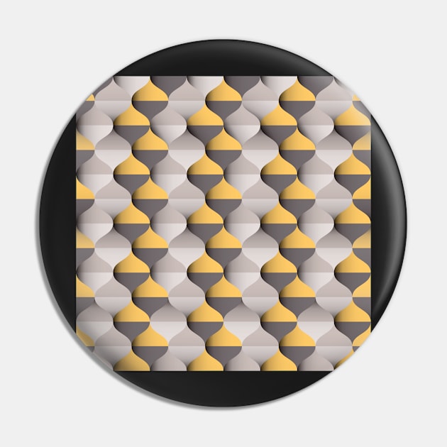 Moroccan Ogee pattern in sunshine yellow and warm grey Pin by IngaDesign