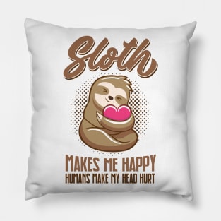 Cute Sloth Baby Animal Pillow