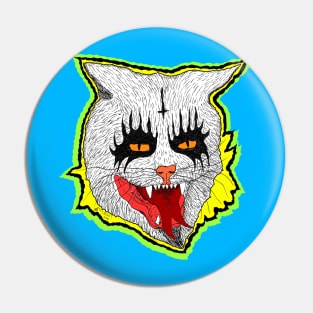 Black Metal Cat Pin