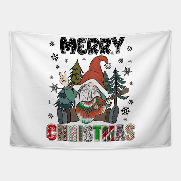 Merry Christmas Gnome Family Funny Xmas Tree Women Men Kids Tapestry by JennyArtist