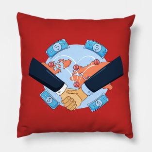 International Trade Concept Pillow