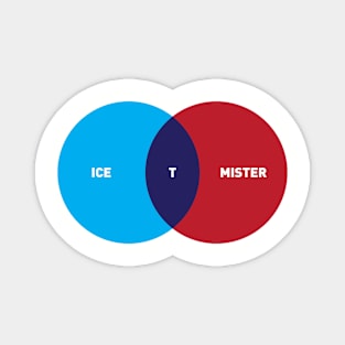 Ice T Mister T venn diagram Magnet