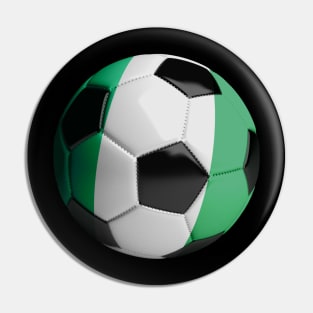 Nigeria Soccer Ball Pin