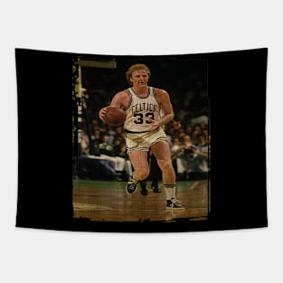 Larry Bird Celtics Vintage Tapestry