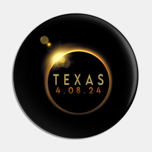 Total Solar Eclipse 2024 Totality Texas Pin