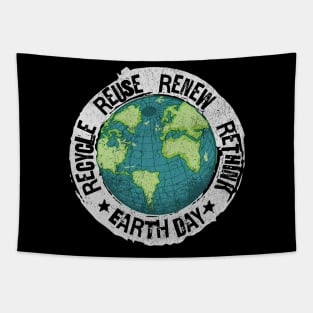 Recycle Reuse Renew Rethink | Earth Day Tapestry