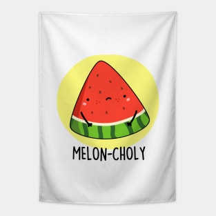 Meloncholy Cute Watermelon Pun Tapestry