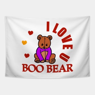 I love you Boo bear Tapestry