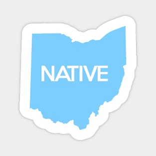 Ohio Native OH Blue Magnet