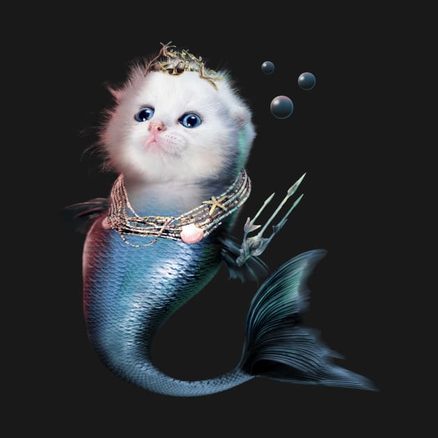 Cute Cat Mermaid by Random Galaxy