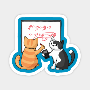 Mathematician Cats Magnet