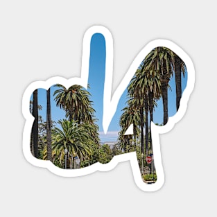 LA Hands, Palm Trees Magnet