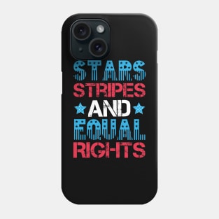 Women’s Patriotic 4th Of July Stars Stripes and equal Rights Phone Case